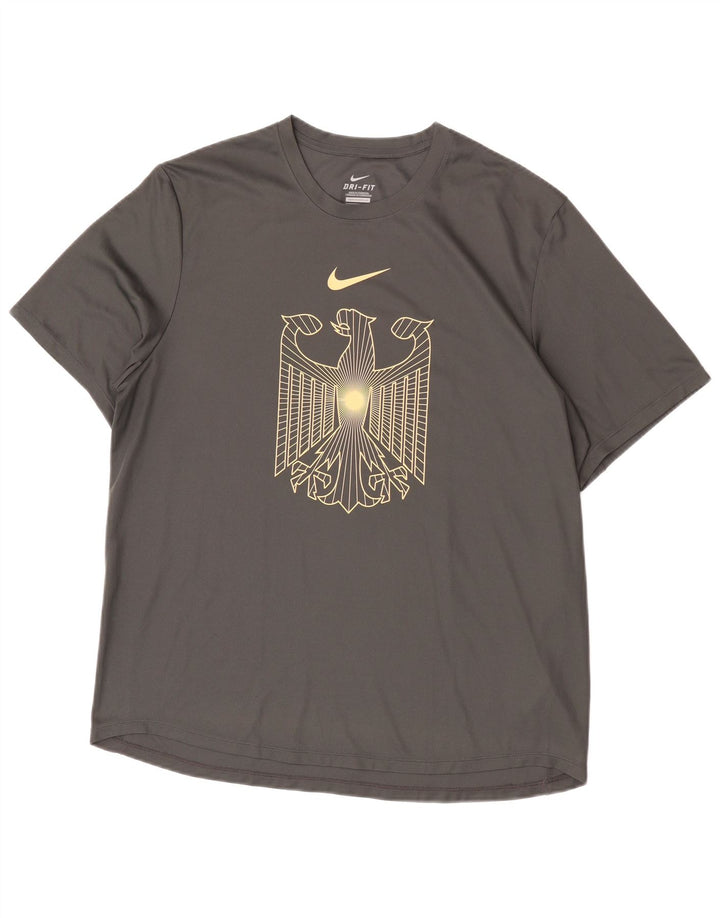 Nike Dri Fit majica kratkih rukava velika siva poliesterska majica