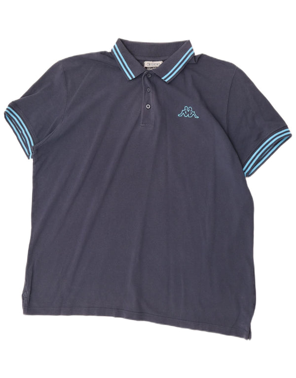 Kappa muška polo majica 2XL tamnoplavi pamuk na pruge