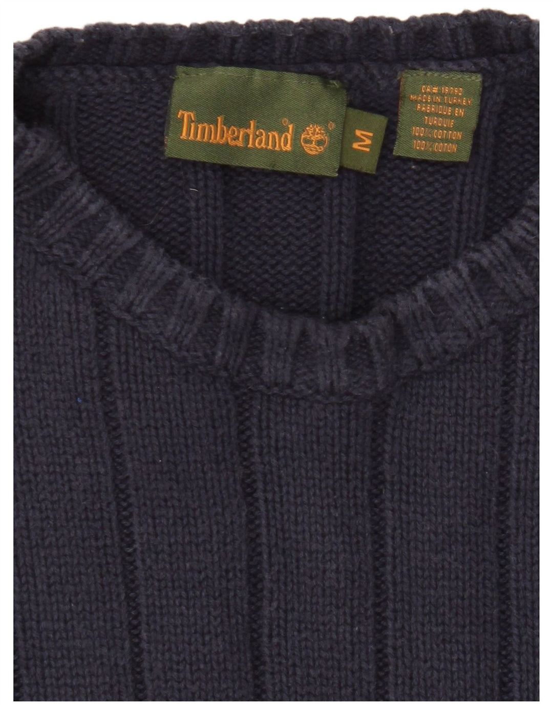 Timberland muški džemper s okruglim izrezom Srednji tamnoplavi pamuk