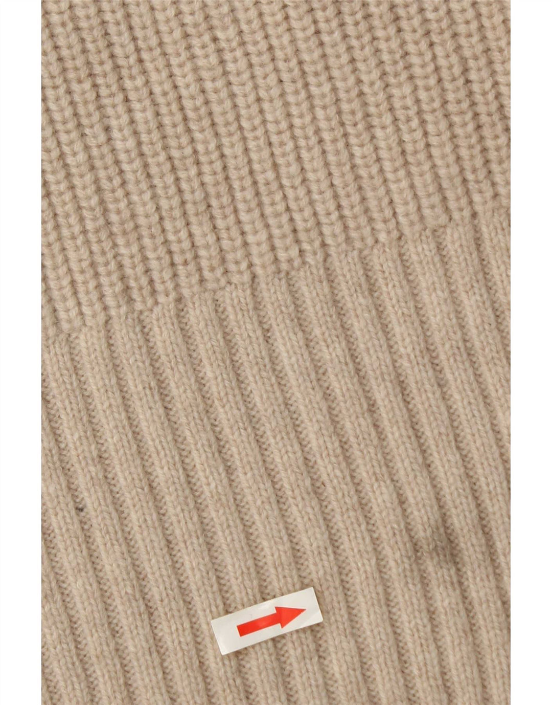 Zara ženski pulover s velikim ovratnikom UK 10 Small Beige Wool