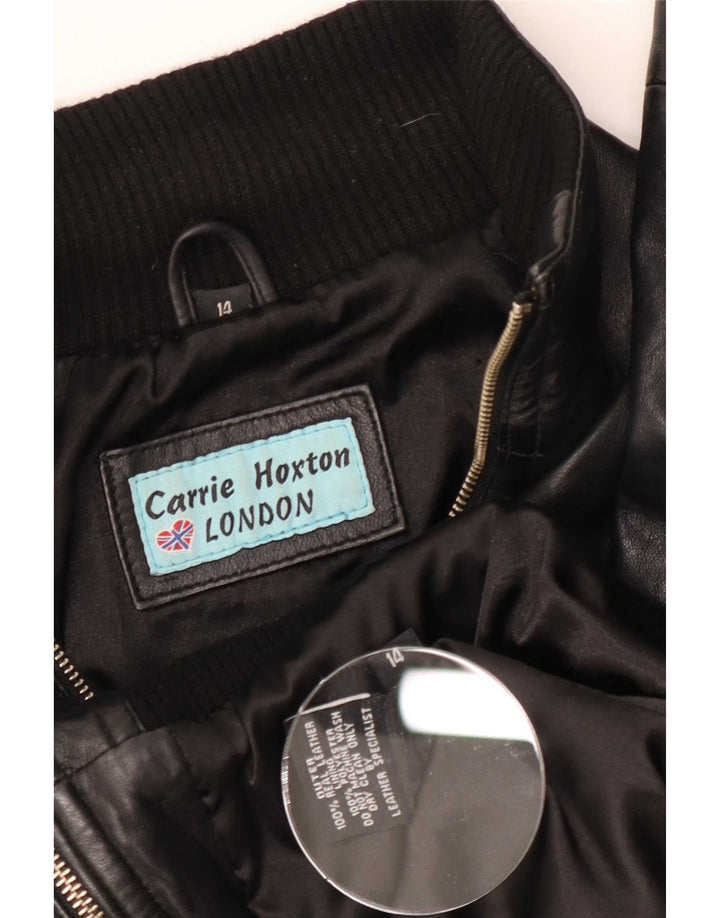 Carrie Hoxton ženska kožna jakna UK 14 srednje crna