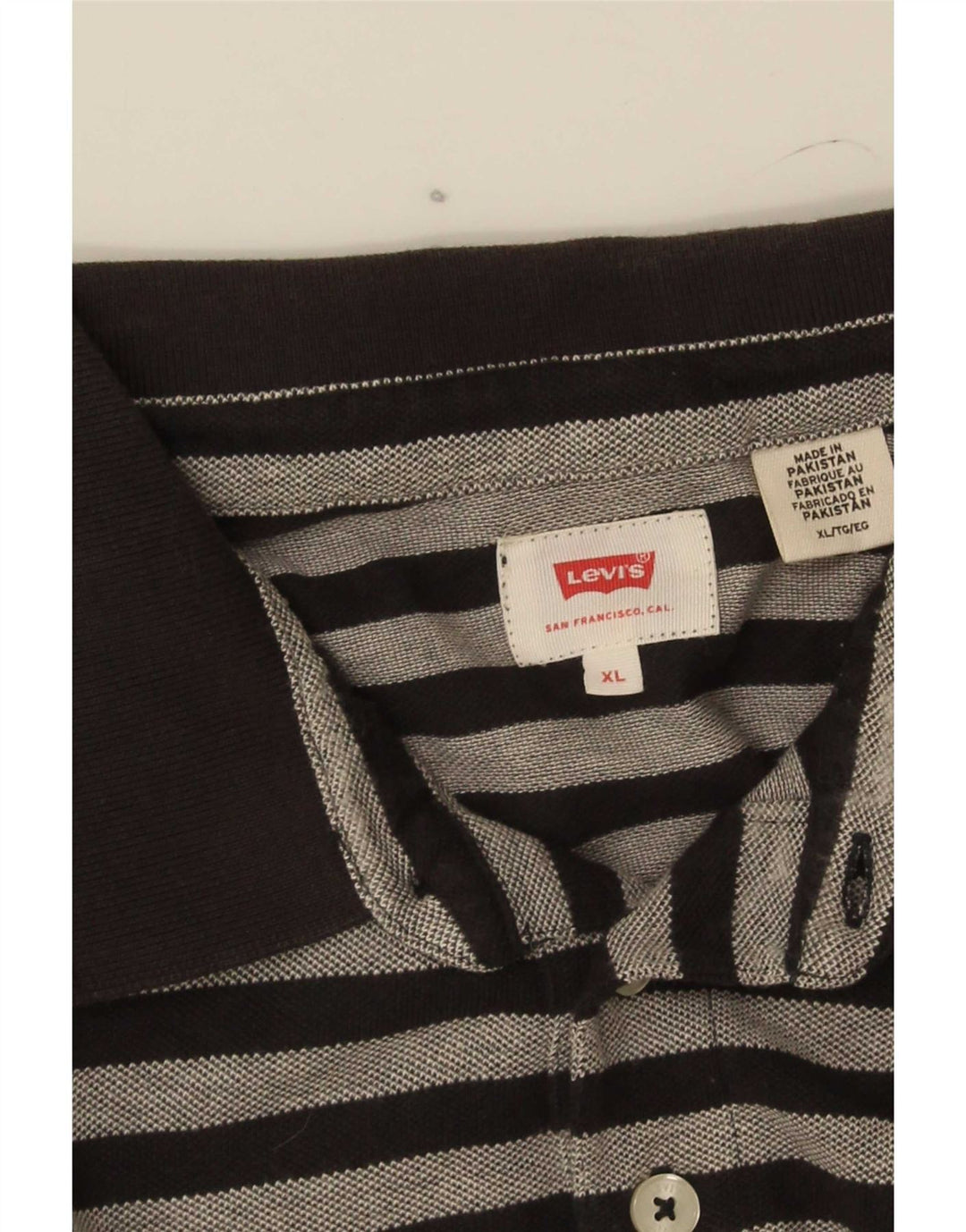 Levi's muška polo majica XL crna na pruge