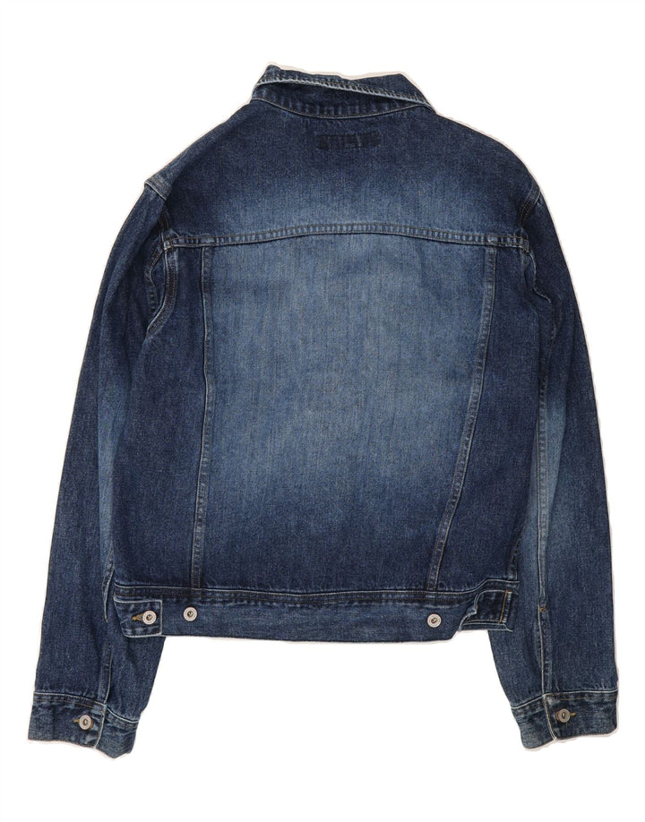 JACK & JONES Mens Denim Jacket UK 40 Large Blue Cotton Vintage Jack & Jones and Second-Hand Jack & Jones from Messina Hembry 