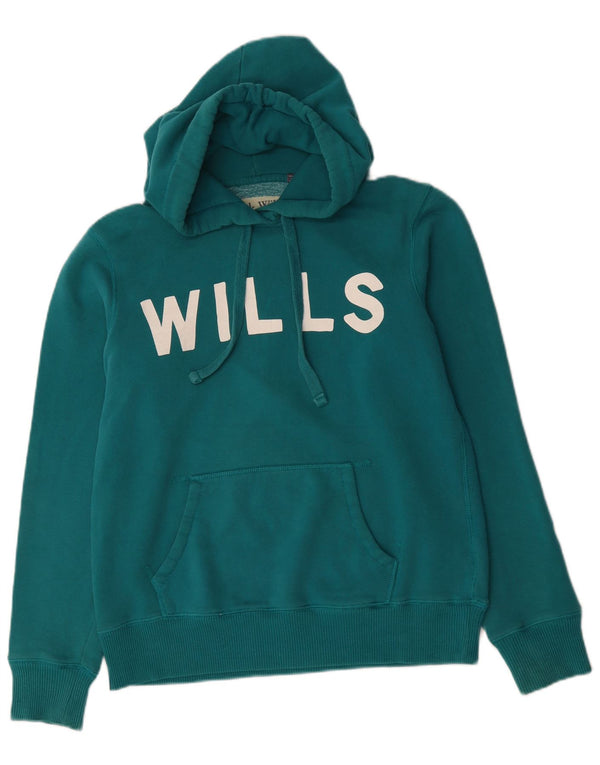 Jack Wills Ženska majica s kapuljačom s kapuljačom UK 14 Veliki zeleni pamuk