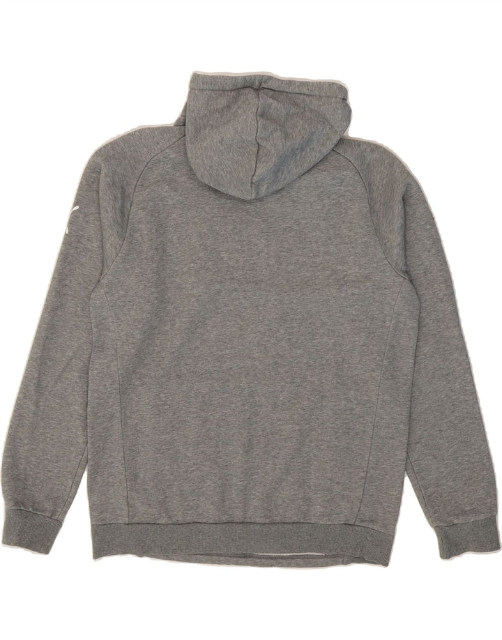 PUMA Mens Hoodie Jumper Medium Grey Cotton Vintage Puma and Second-Hand Puma from Messina Hembry 