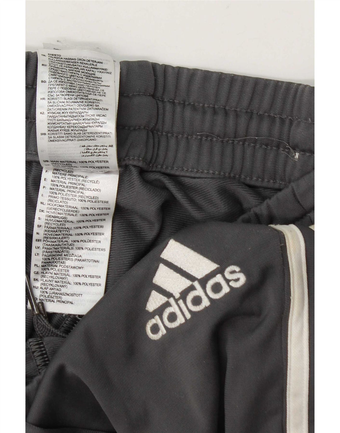 Adidas muške trenirke hlače Joggers srednje sivi poliester