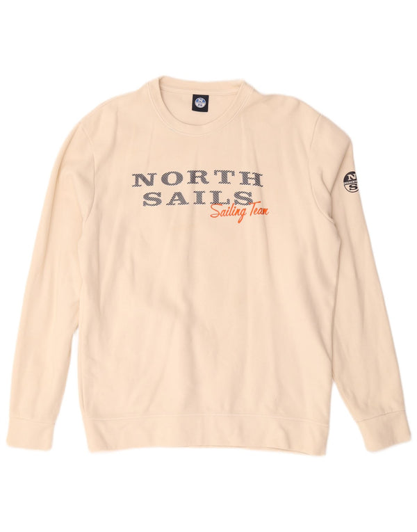 North Sails Muški džemper XL s grafičkim motivima od bijelog pamuka