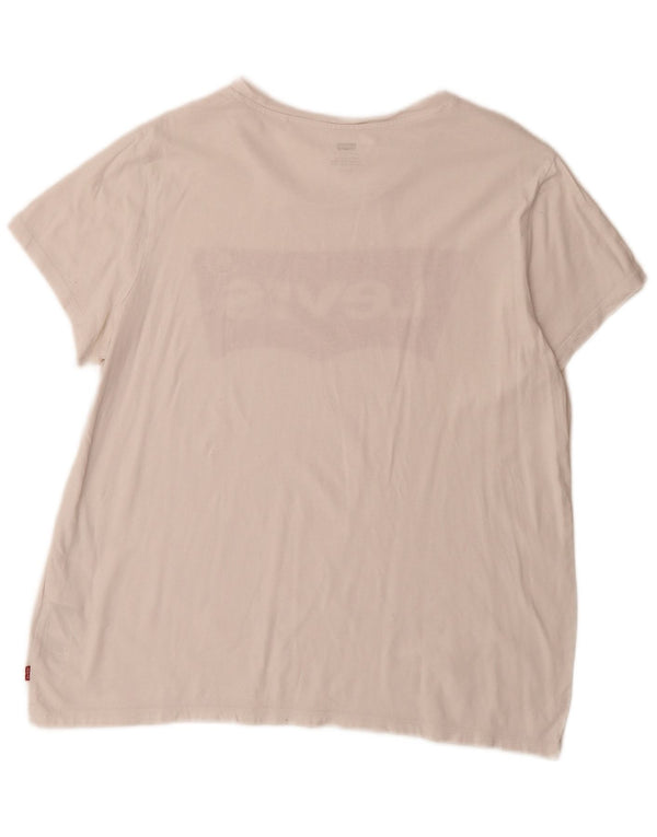 Levi's ženska majica kratkih rukava s grafičkim motivima UK 18 XL bijeli pamuk