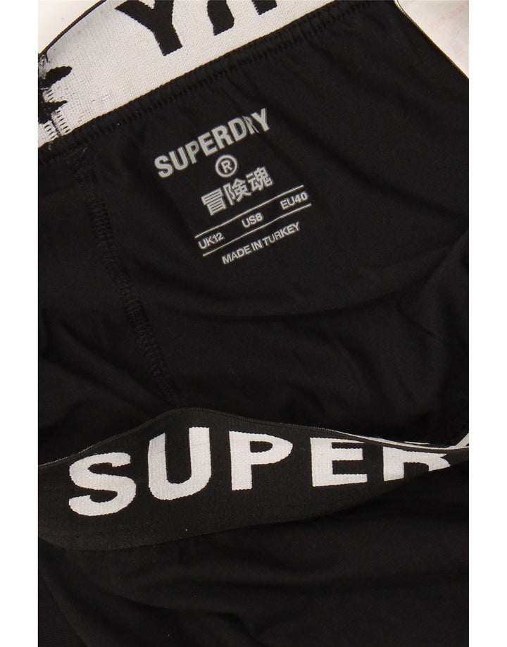 SUPERDRY ženske grafičke tajice UK 12 srednje crne