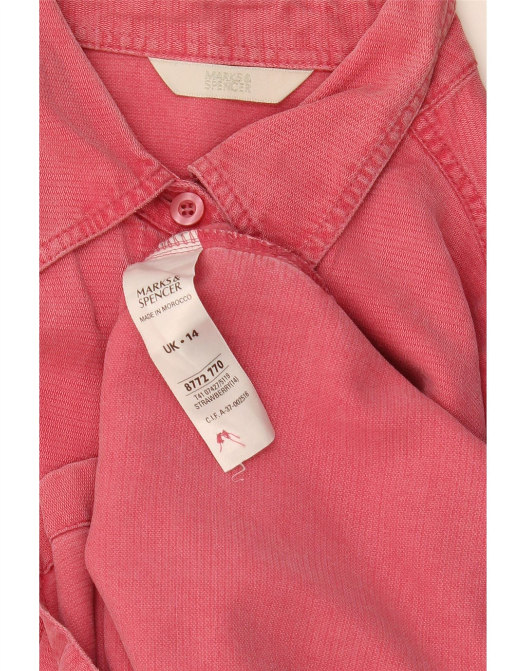Marks & Spencer ženska košulja UK 14 Veliki ružičasti liocel