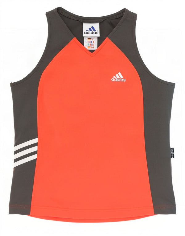 Adidas Climalite kratki prsluk za djevojčice 15-16 godina sivi poliamid u boji