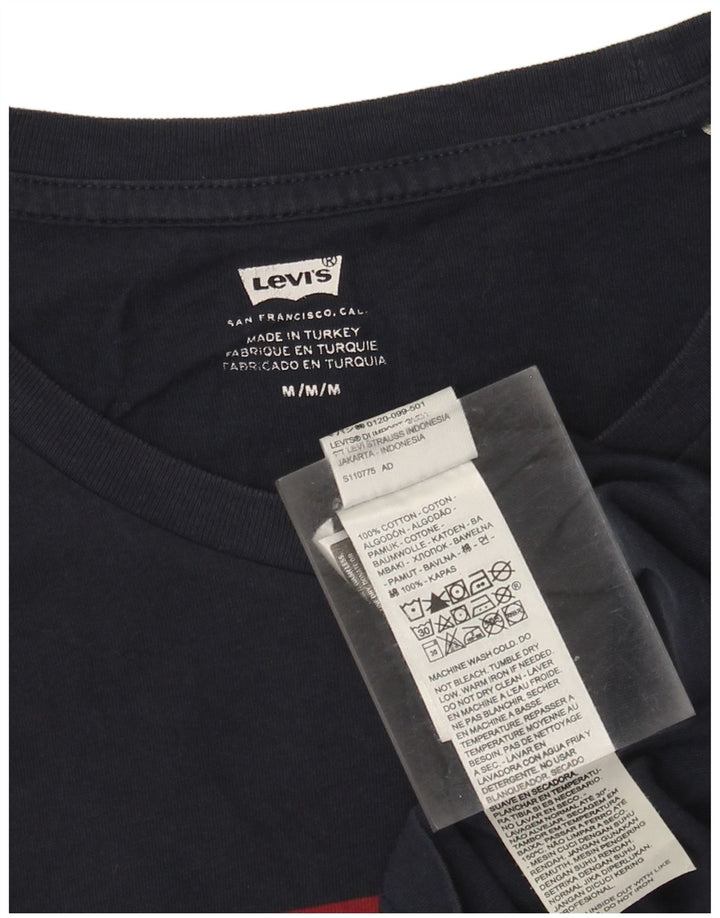 Levi's muška majica kratkih rukava s grafičkim motivima, srednje tamnoplavi pamuk