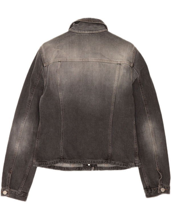 Benetton ženska jakna od kratkog trapera UK 16 Veliki sivi pamuk