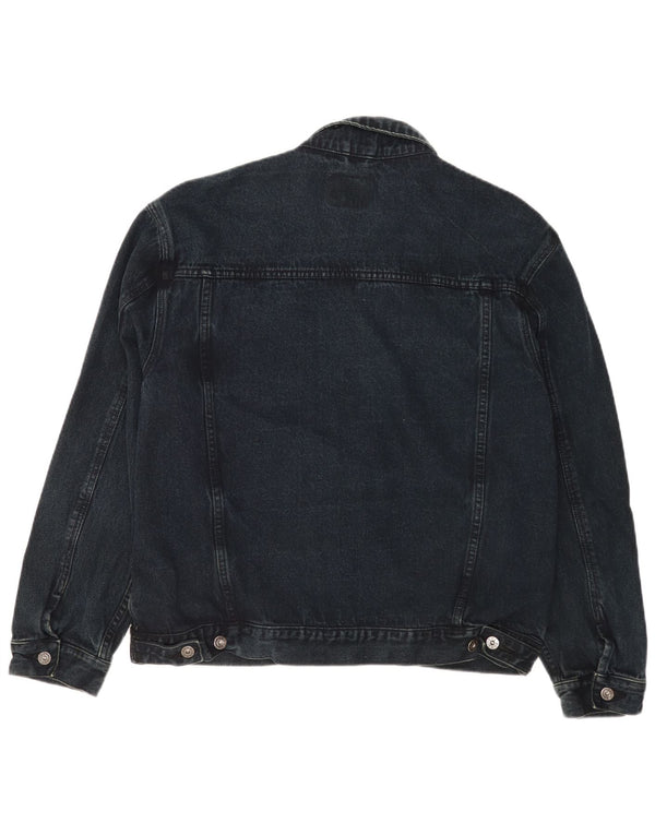 Duke Mens Denim Jacket UK 42 XL Navy Blue Cotton Classic