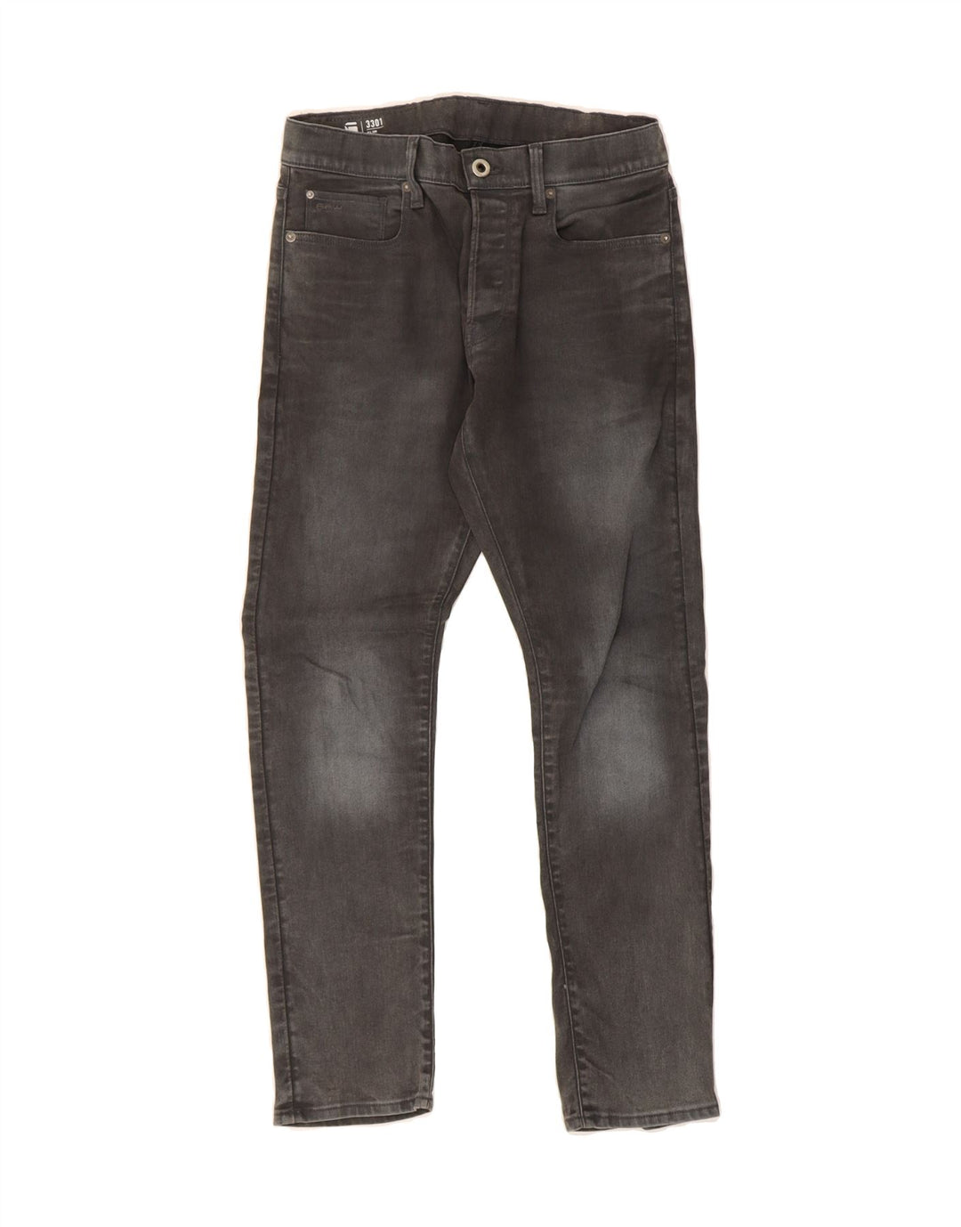 G-STAR Mens 3301 Slim Jeans W30 L30 Grey Cotton Vintage G-Star and Second-Hand G-Star from Messina Hembry 