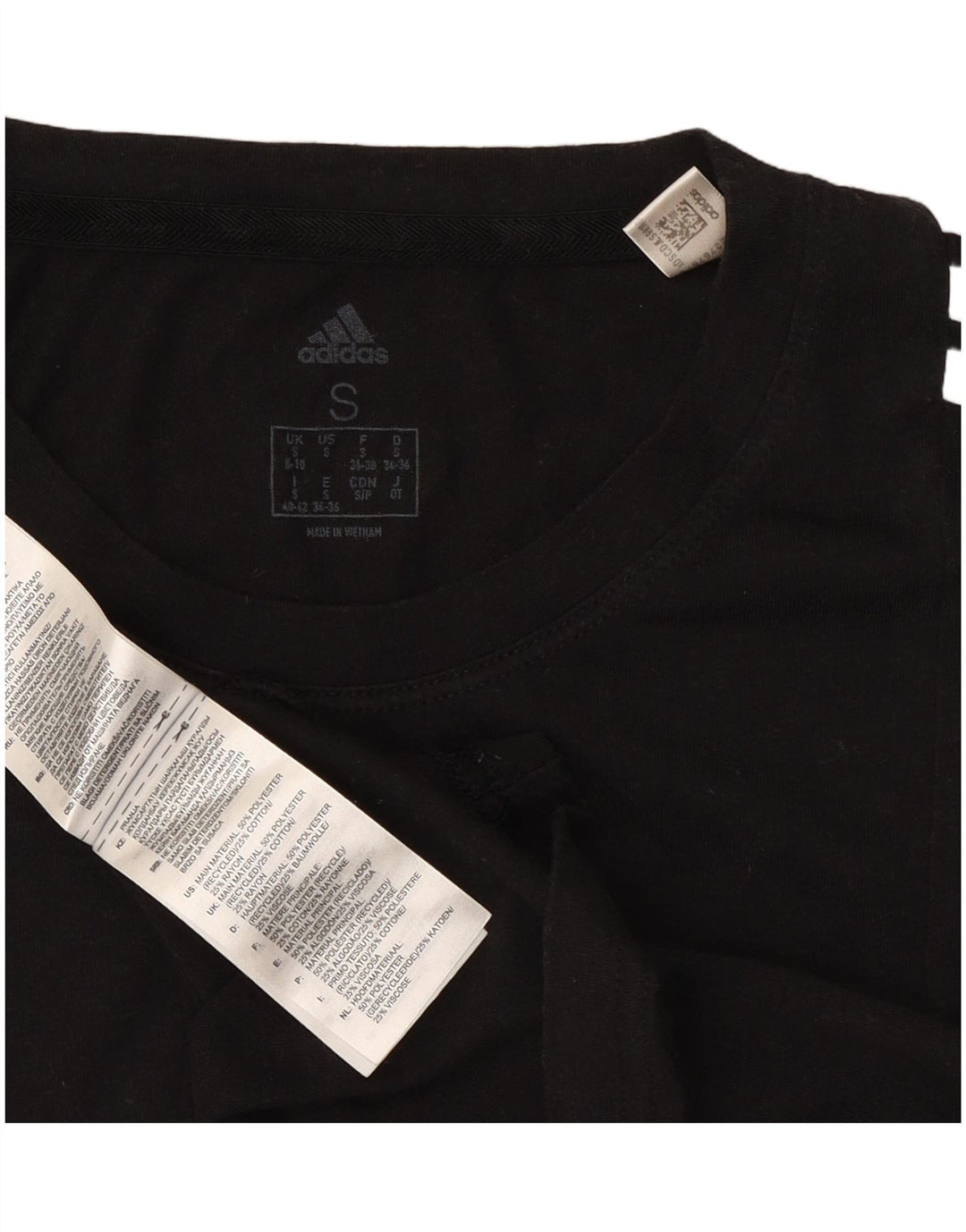 Adidas ženska majica kratkih rukava UK 8/10 mali crni poliester