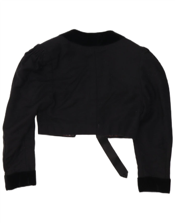 Vintage ženska jakna s bolero UK 14 srednje crna