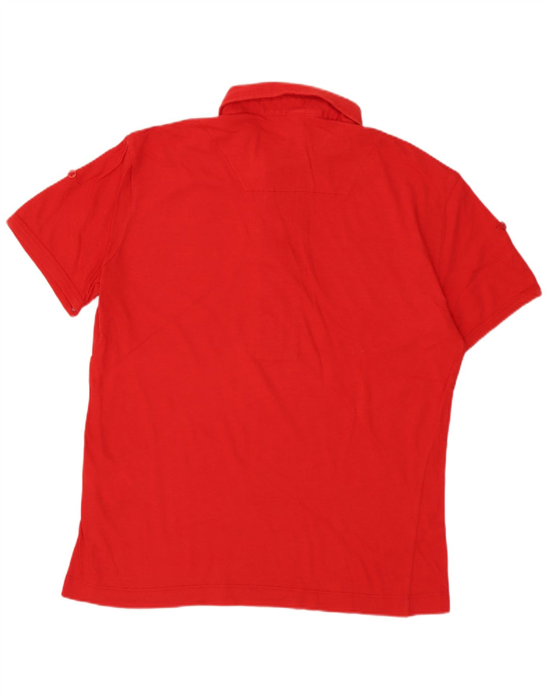 BIKKEMBERGS ženska polo majica UK 14 Srednje crveni pamuk
