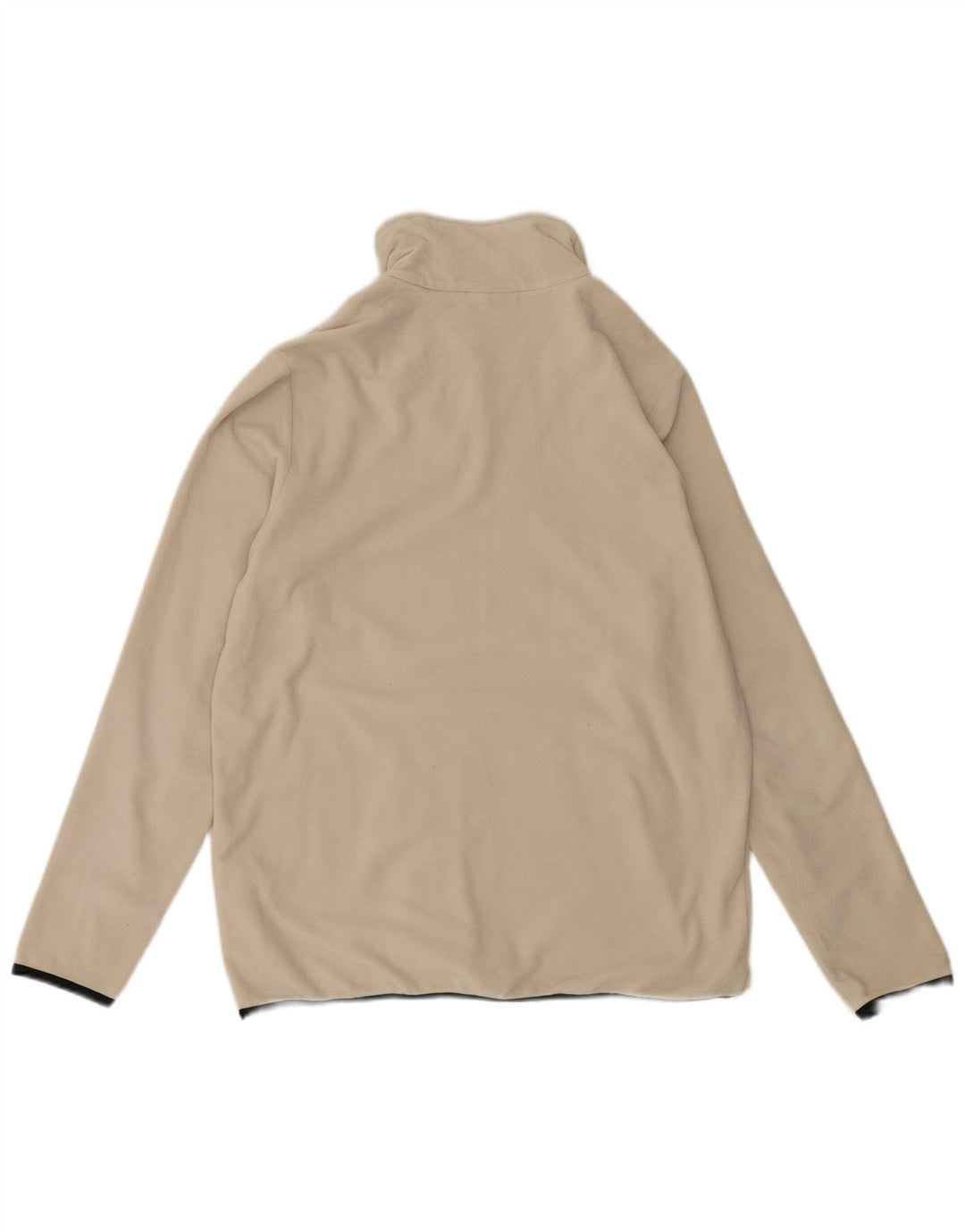 LOTTO Mens Zip Neck Fleece Jumper Medium Beige Polyester