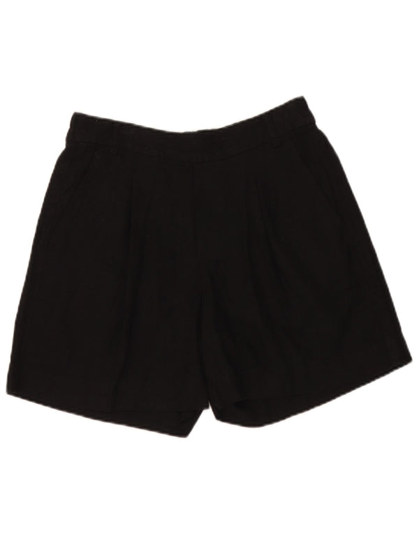 Marks & Spencer ženske chino kratke hlače UK 10 male W28 crna lanena