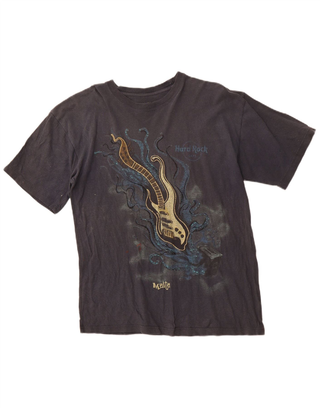 HARD ROCK Muška majica kratkih rukava Malta s grafičkim motivima, srednje sivi pamuk