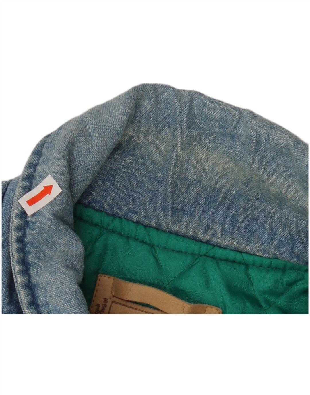 HEIN GERICKE Muška vojna traper jakna širokog kroja UK 38 Srednje plavi pamuk