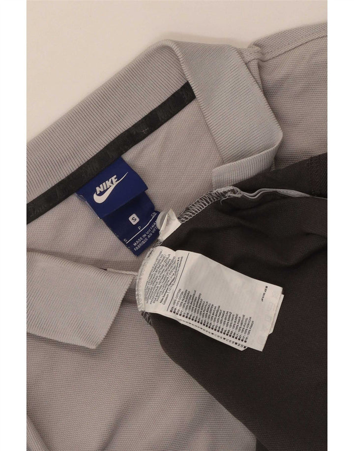 Nike muška polo majica mala siva, pamuk u blokovima boja