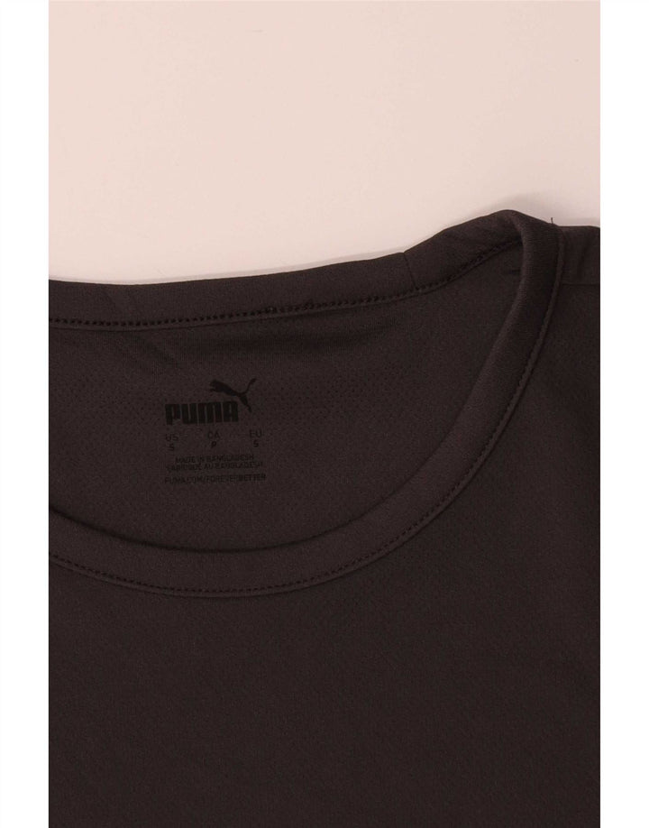 Puma muška majica kratkih rukava mala crna poliesterska boja