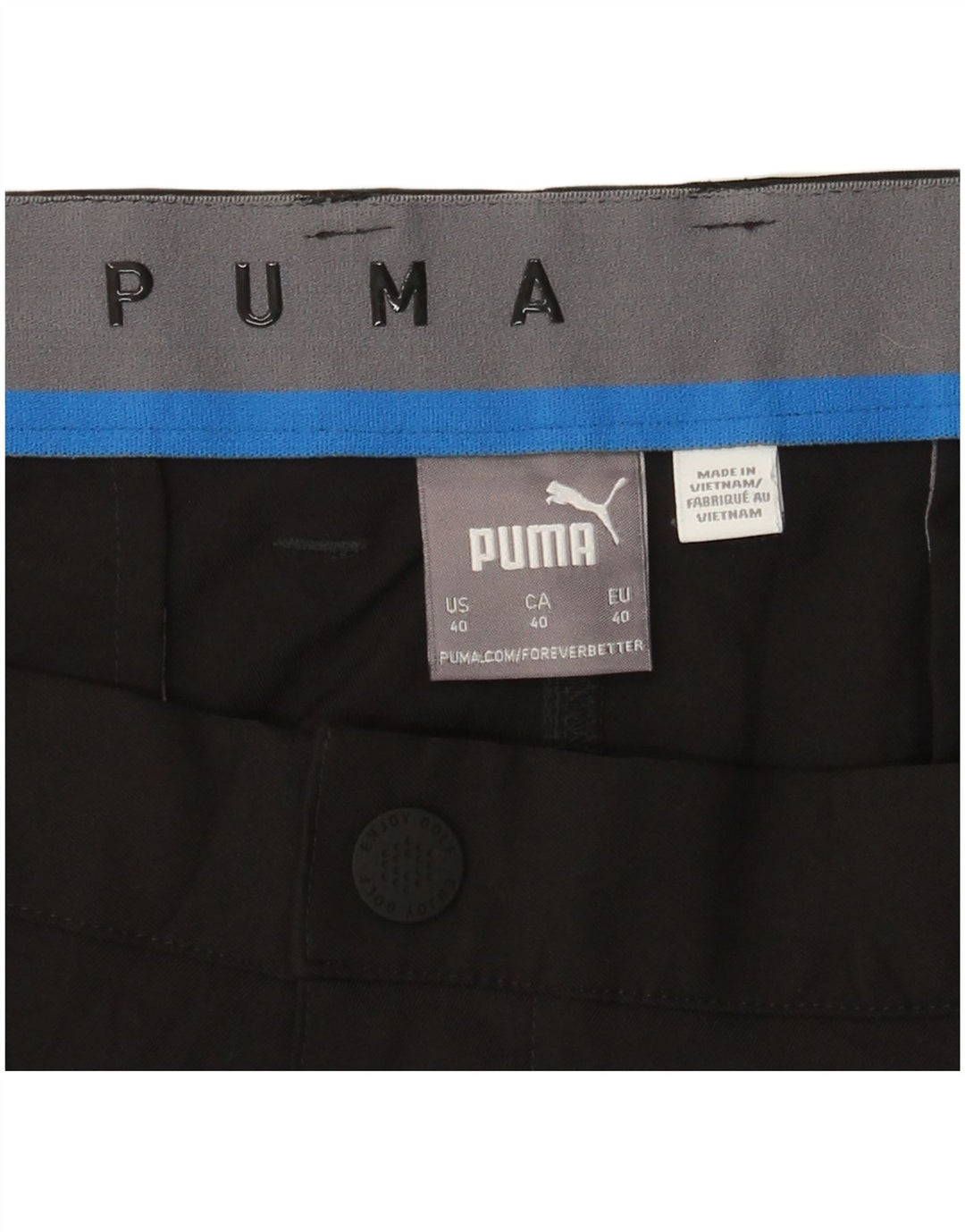 PUMA Muške chino kratke hlače W40 XL crne