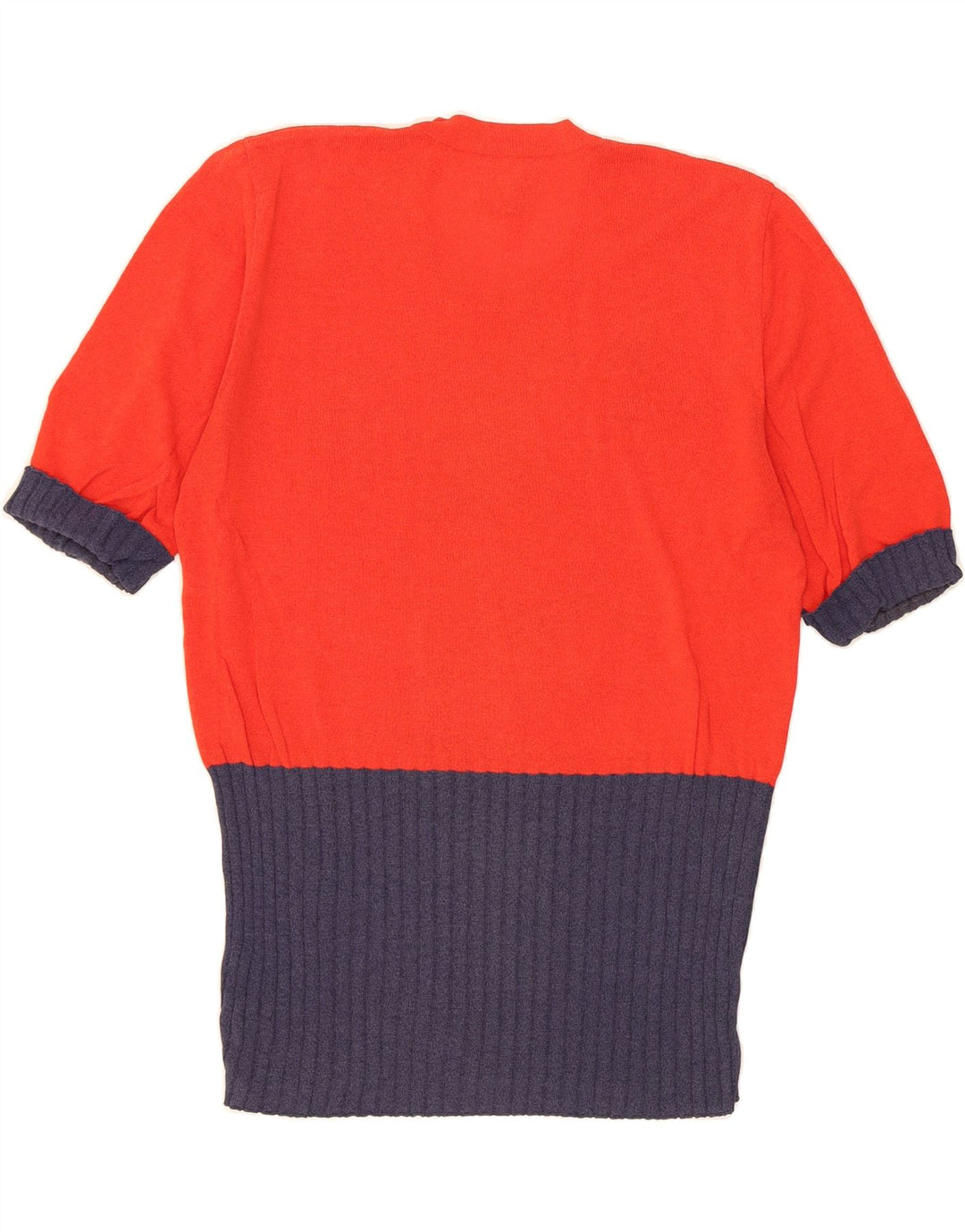 VINTAGE Womens Graphic Crew Neck Jumper Sweater UK 12 Medium Red Vintage Vintage and Second-Hand Vintage from Messina Hembry 
