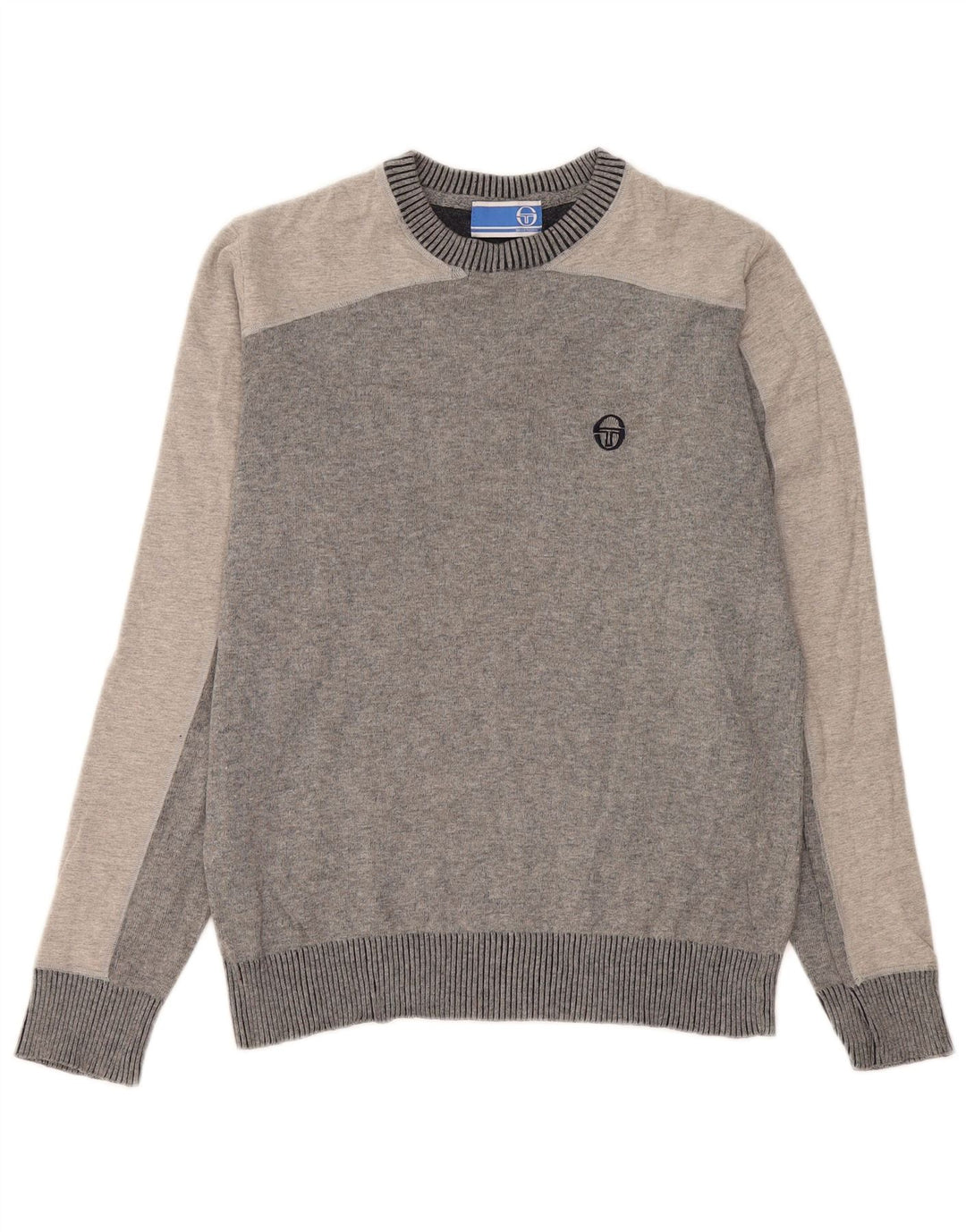 Sergio Tacchini muški džemper s okruglim izrezom srednje sive boje