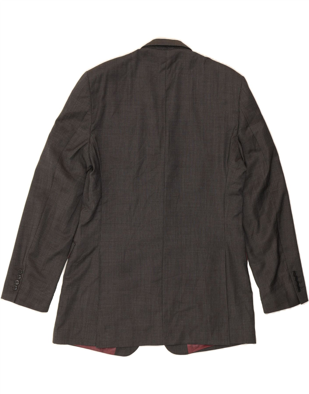 JOHN LEWIS Mens Longline 2 Button Blazer Jacket UK 42 XL Grey Pinstripe Vintage John Lewis and Second-Hand John Lewis from Messina Hembry 