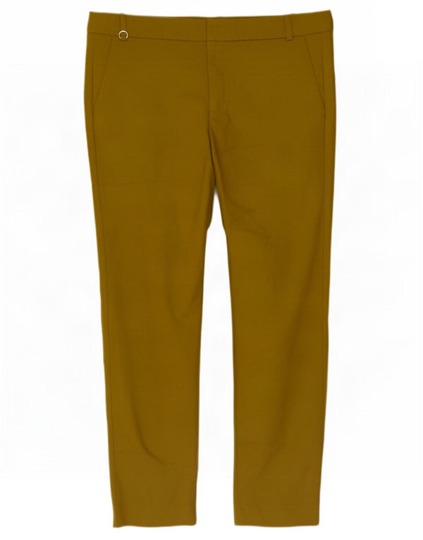 Zara ženske uske chino hlače EU 42 Large W32 L27 Žuti pamuk
