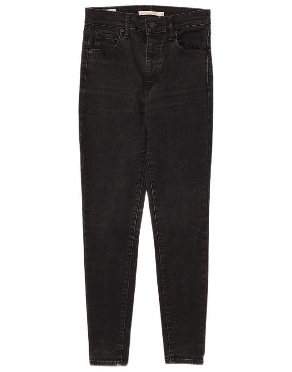 Levi's ženske super uske traperice visokog rasta W26 L28 sivi pamuk