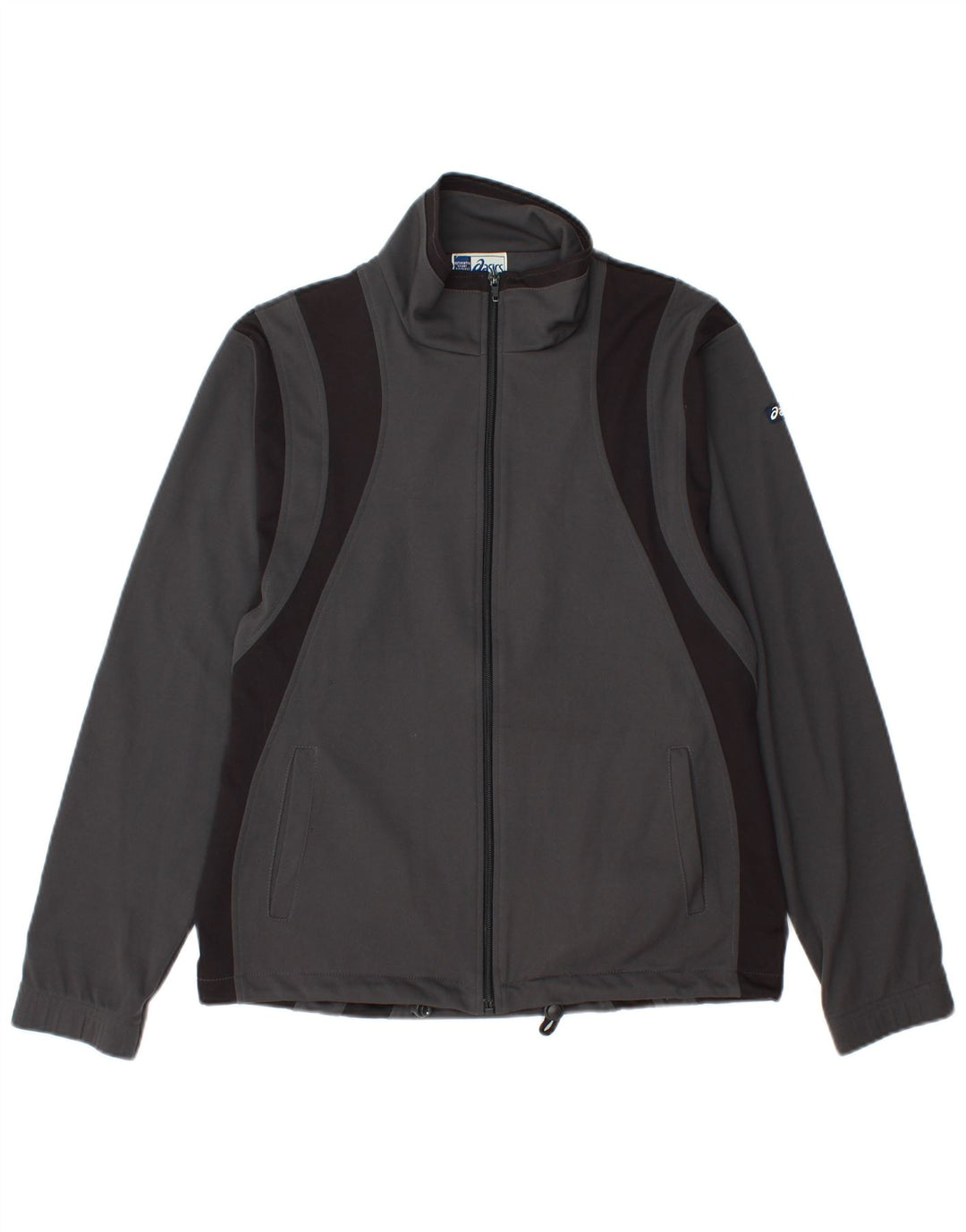 ASICS muška gornja jakna od trenirke, mali sivi poliester