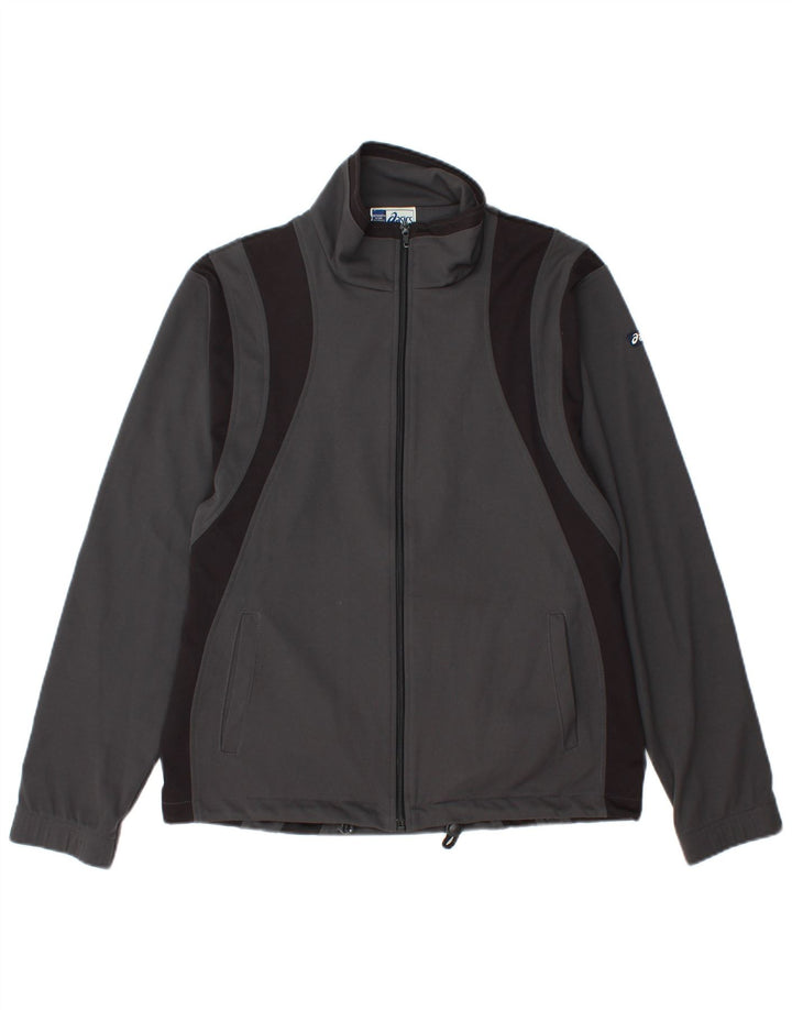 ASICS muška gornja jakna od trenirke, mali sivi poliester