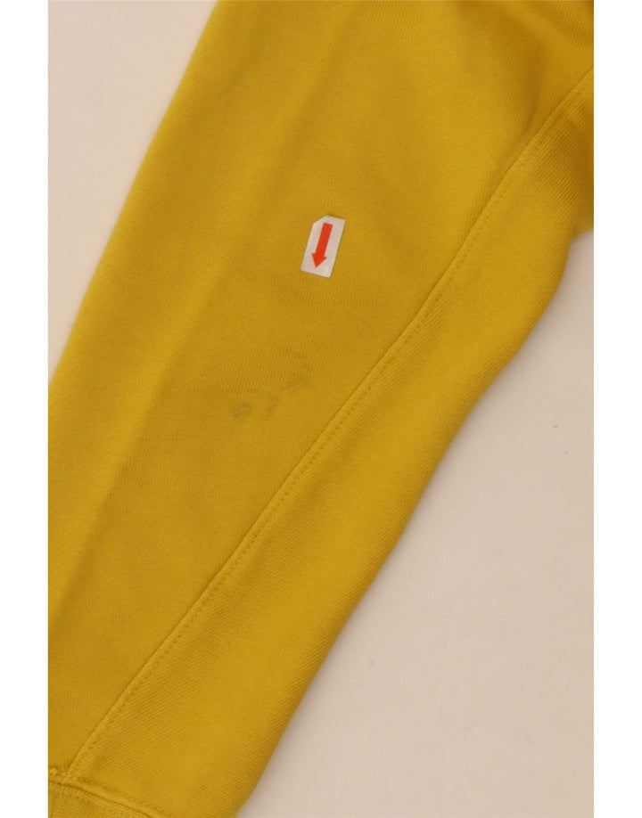 Nike muški pulover s kapuljačom na patentni zatvarač srednje žuti pamuk