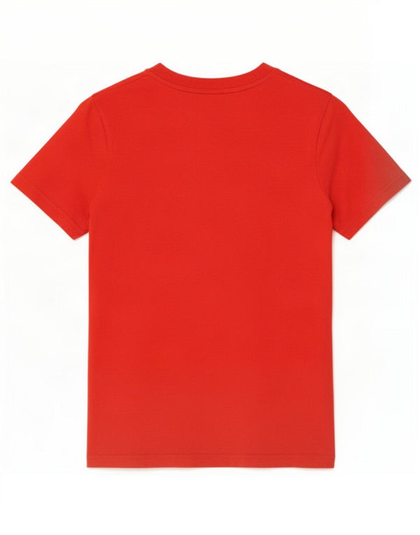 Puma Boys Graphic T-Shirt Top 11-12 Years Red Pamuk