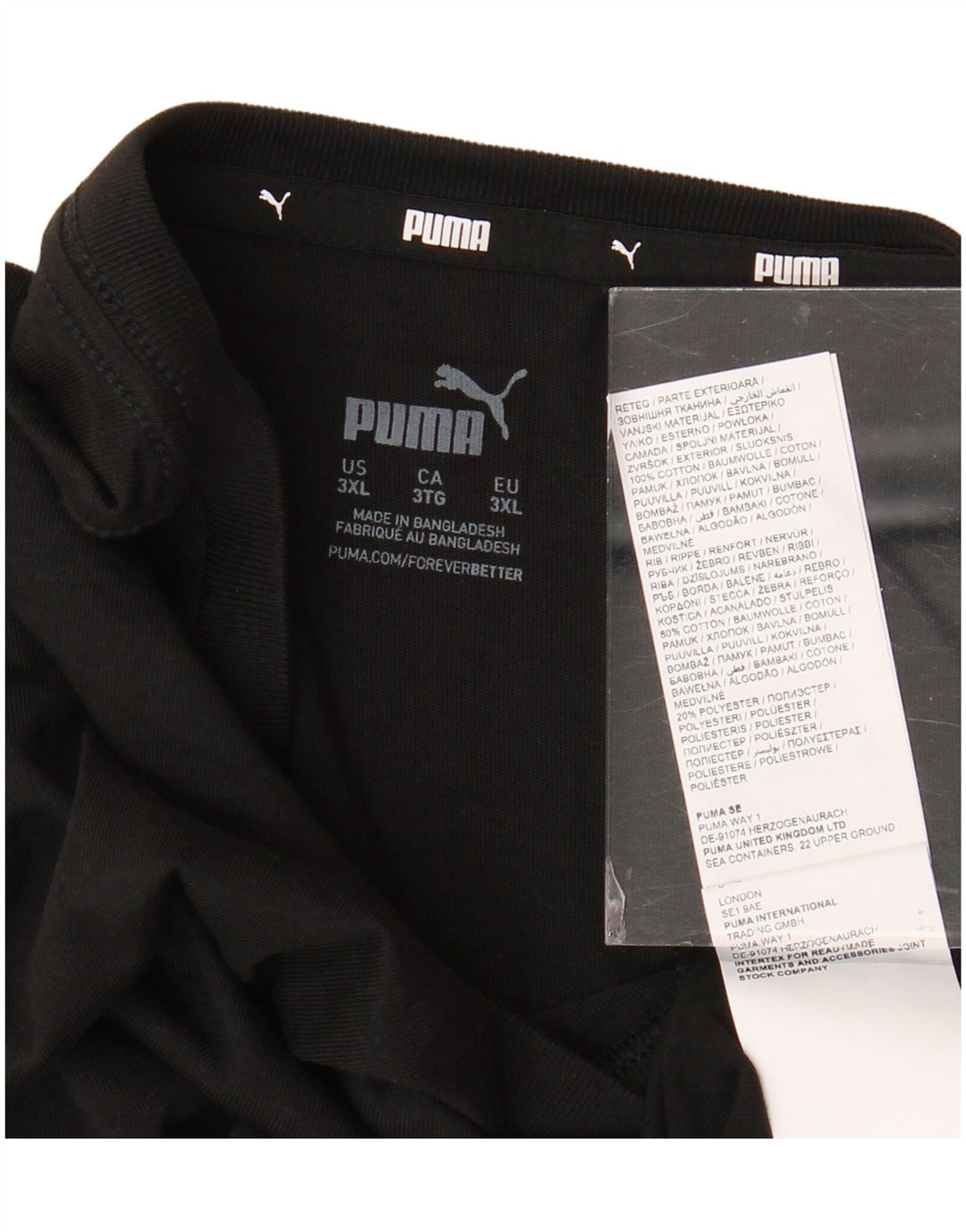 PUMA muška majica kratkih rukava 3XL crni pamuk