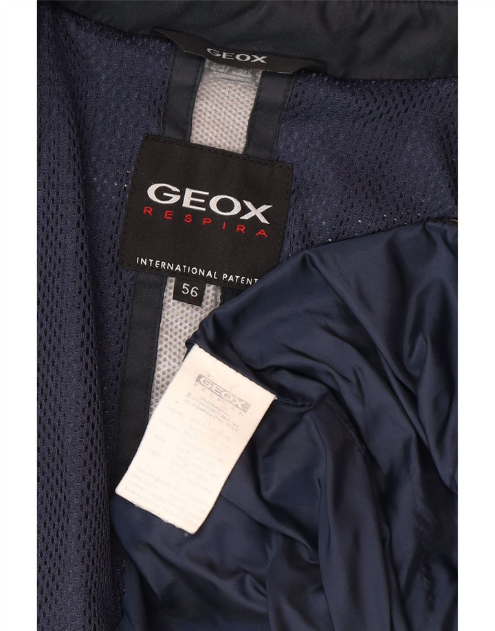 Geox muški Respira podstavljeni kaput IT 56 3XL tamnoplavi poliester