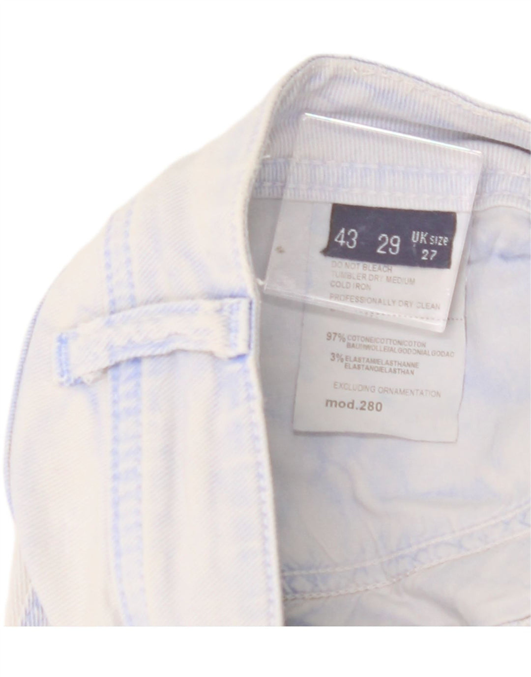 TRUSSARDI Womens Denim Shorts W27 Small Blue Cotton Vintage Trussardi and Second-Hand Trussardi from Messina Hembry 