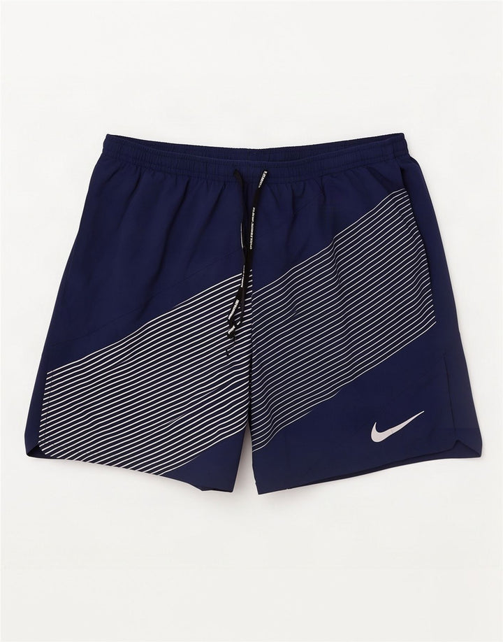 Nike muške Dri Fit sportske kratke hlače velike mornarsko plave pruge od poliestera