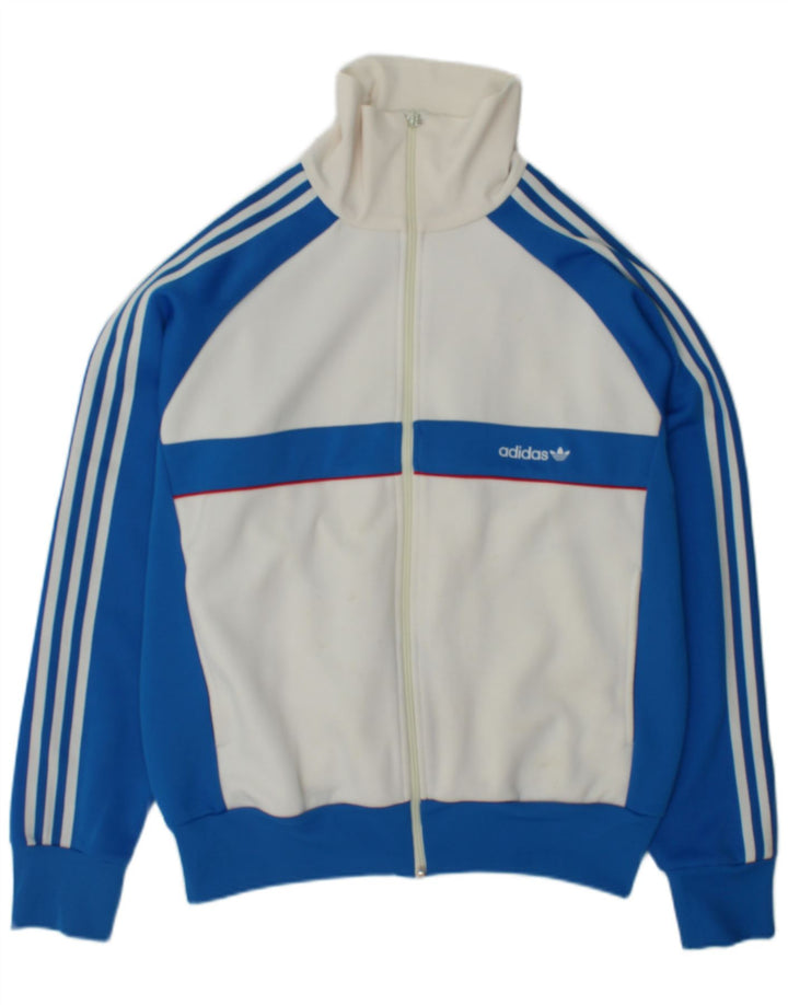 Adidas muška gornja jakna trenirke, veliki bijeli poliester u boji