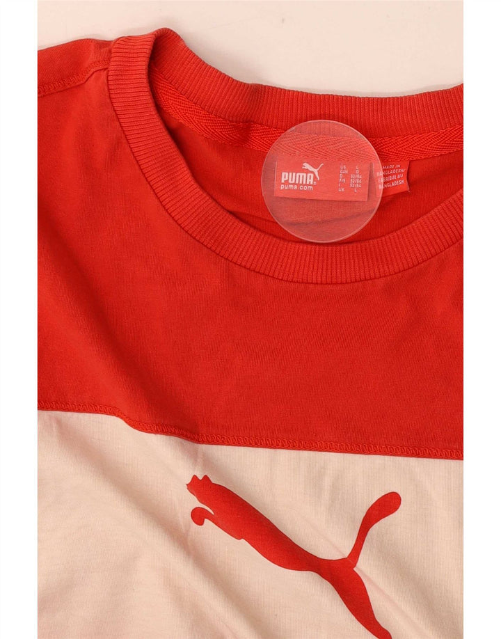 Puma muški grafički gornji dio prsluka Large Red Colourblock