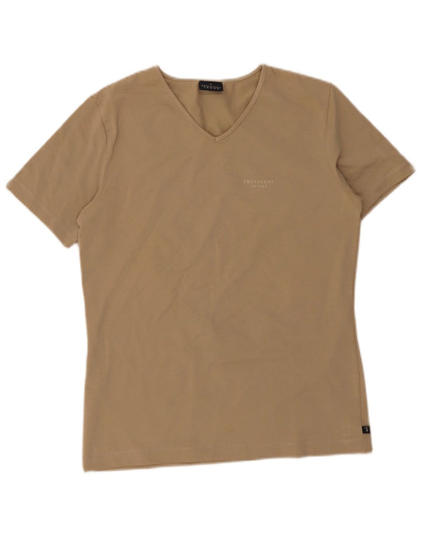 Trussardi ženska majica kratkih rukava UK 14 Large Beige