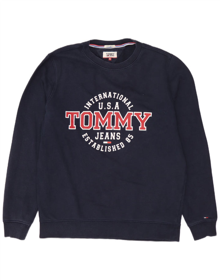 TOMMY HILFIGER Muška majica s motivom Regular Fit XL tamnoplava