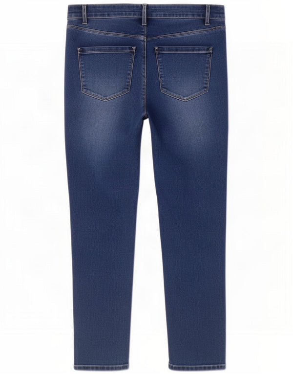 M&Co Womens Skinny Jeans UK 16 Large W34 L28 Blue Cotton