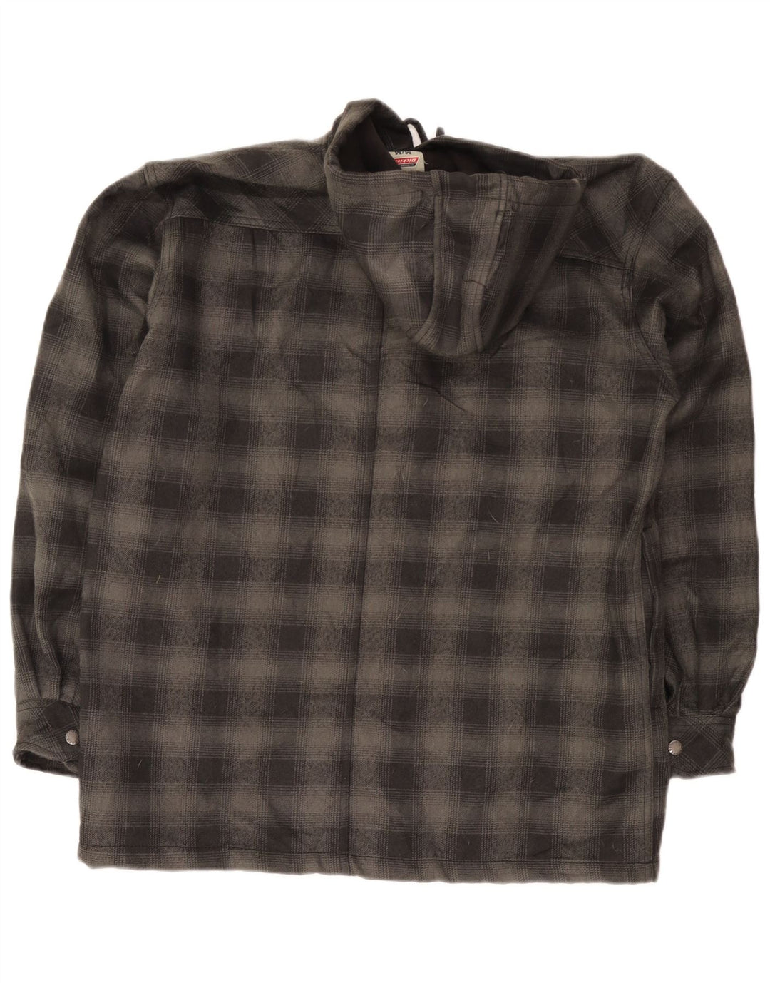 Dickies muška košulja drvosječa s kapuljačom UK 38/40 srednje sivi karirani poliester