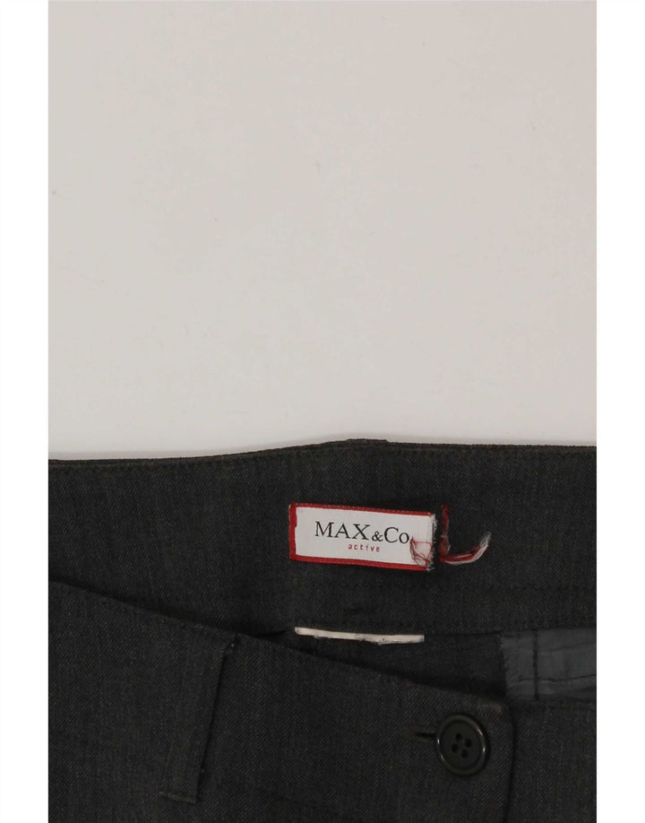 Max & Co. Ženske ravne ležerne hlače W32 L32 sive