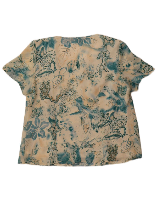 Debenhams gornji dio ženske bluze UK 16, veliki višebojni cvjetni poliester